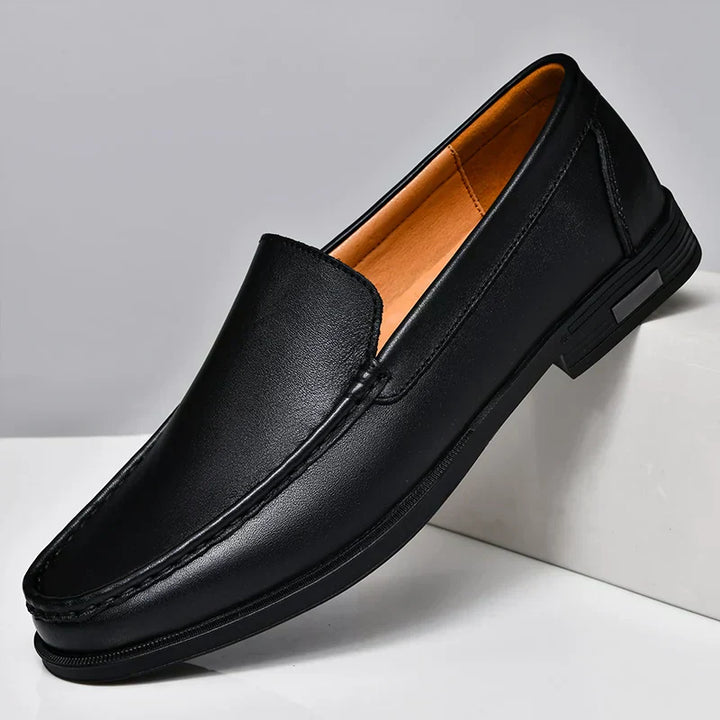 Valério | Herren Slipper Loafer Slip-on Halbschuh - Black - Image 1