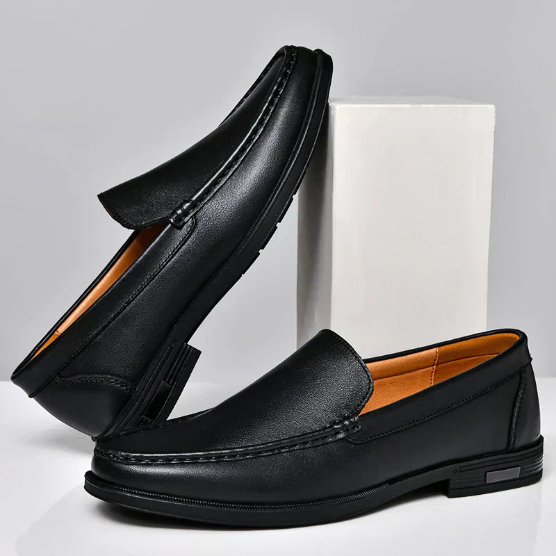 Valério | Herren Slipper Loafer Slip-on Halbschuh - Black - Image 3