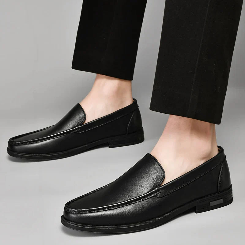 Valério | Herren Slipper Loafer Slip-on Halbschuh - Black - Image 4