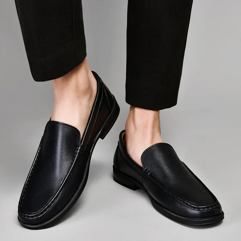 Valério | Herren Slipper Loafer Slip-on Halbschuh - Black - Image 6