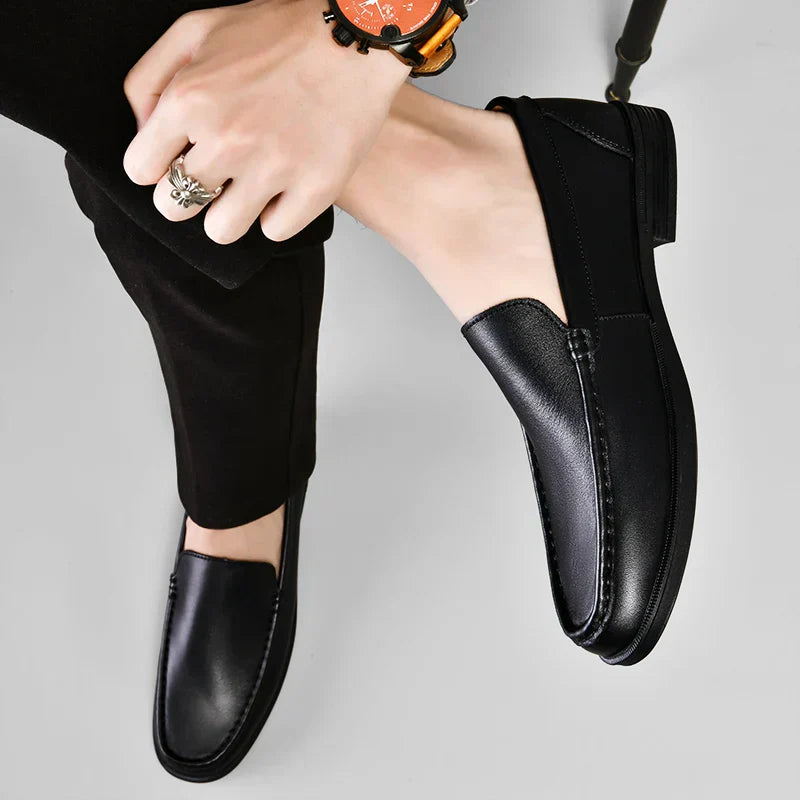 Valério | Herren Slipper Loafer Slip-on Halbschuh - Black - Image 8