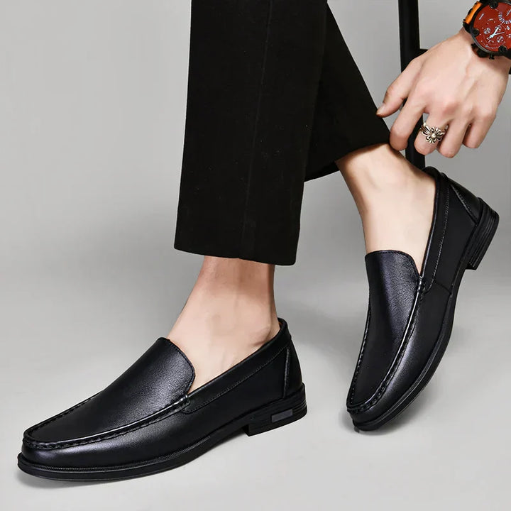 Valério | Herren Slipper Loafer Slip-on Halbschuh - Black - Image 9