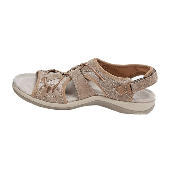 Luna | Damen Sandalen mit Klettverschluss Offene Sommersandalen