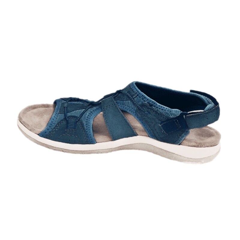 Luna | Damen Sandalen mit Klettverschluss Offene Sommersandalen
