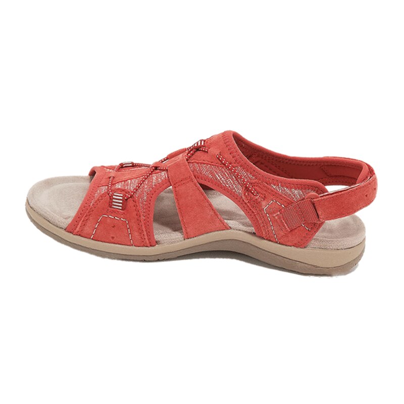 Luna | Damen Sandalen mit Klettverschluss Offene Sommersandalen