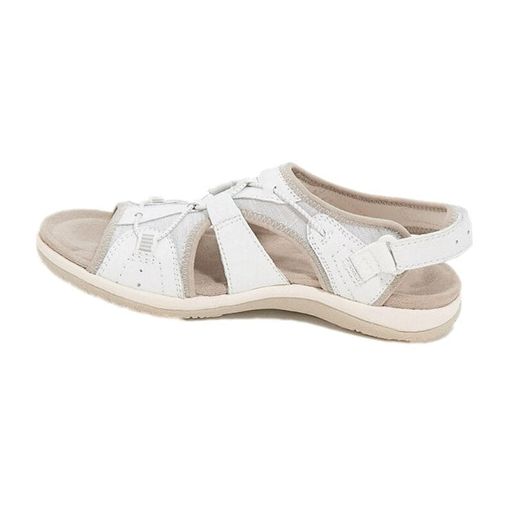 Luna | Damen Sandalen mit Klettverschluss Offene Sommersandalen