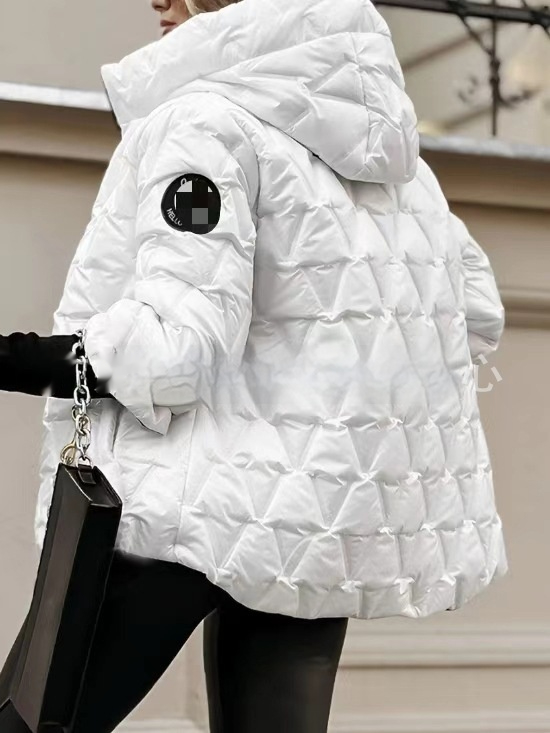 Veldborg | Damen Steppjacke mit Kapuze - Champagne - Image 6