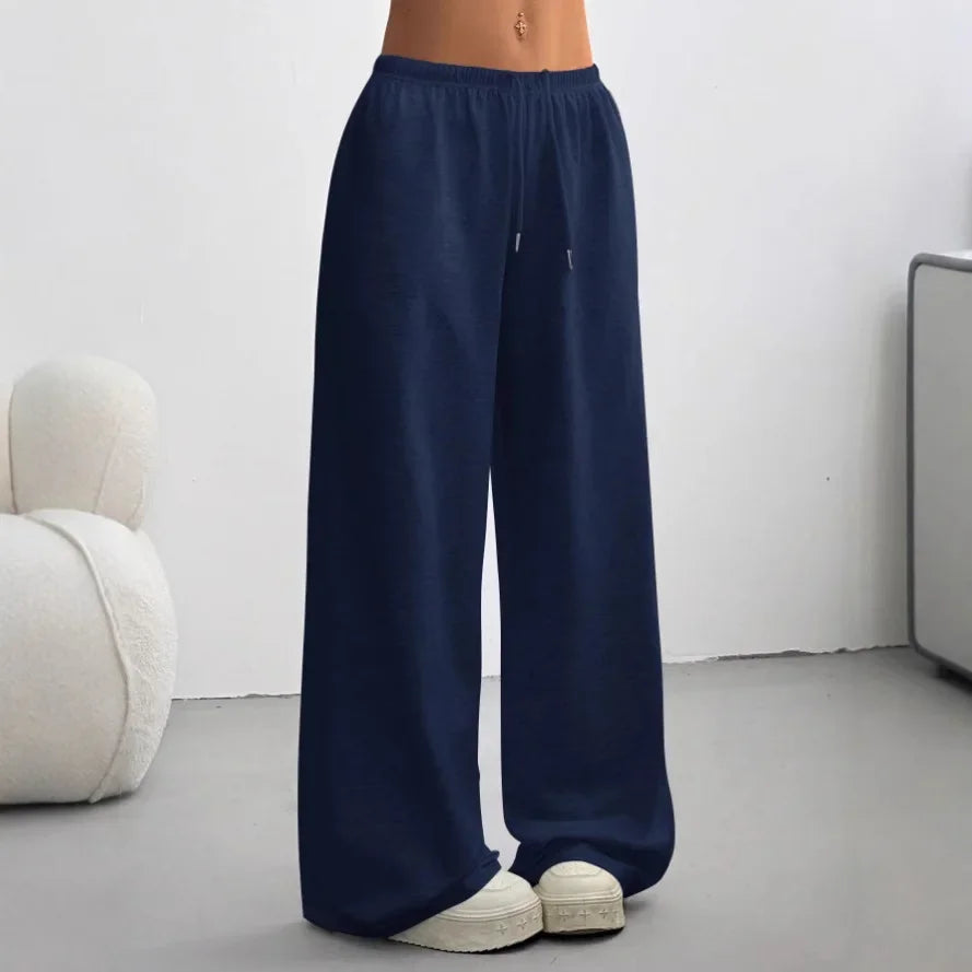 Veldrun | Damen Jogginghose Weites Bein Sweatpants - Brown - Image 4