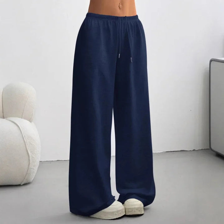 Veldrun | Damen Jogginghose Weites Bein Sweatpants - Brown - Image 4