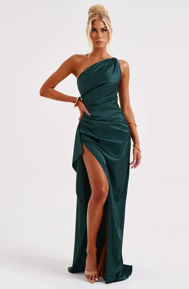 Violetta | Damen One Shoulder Maxikleid