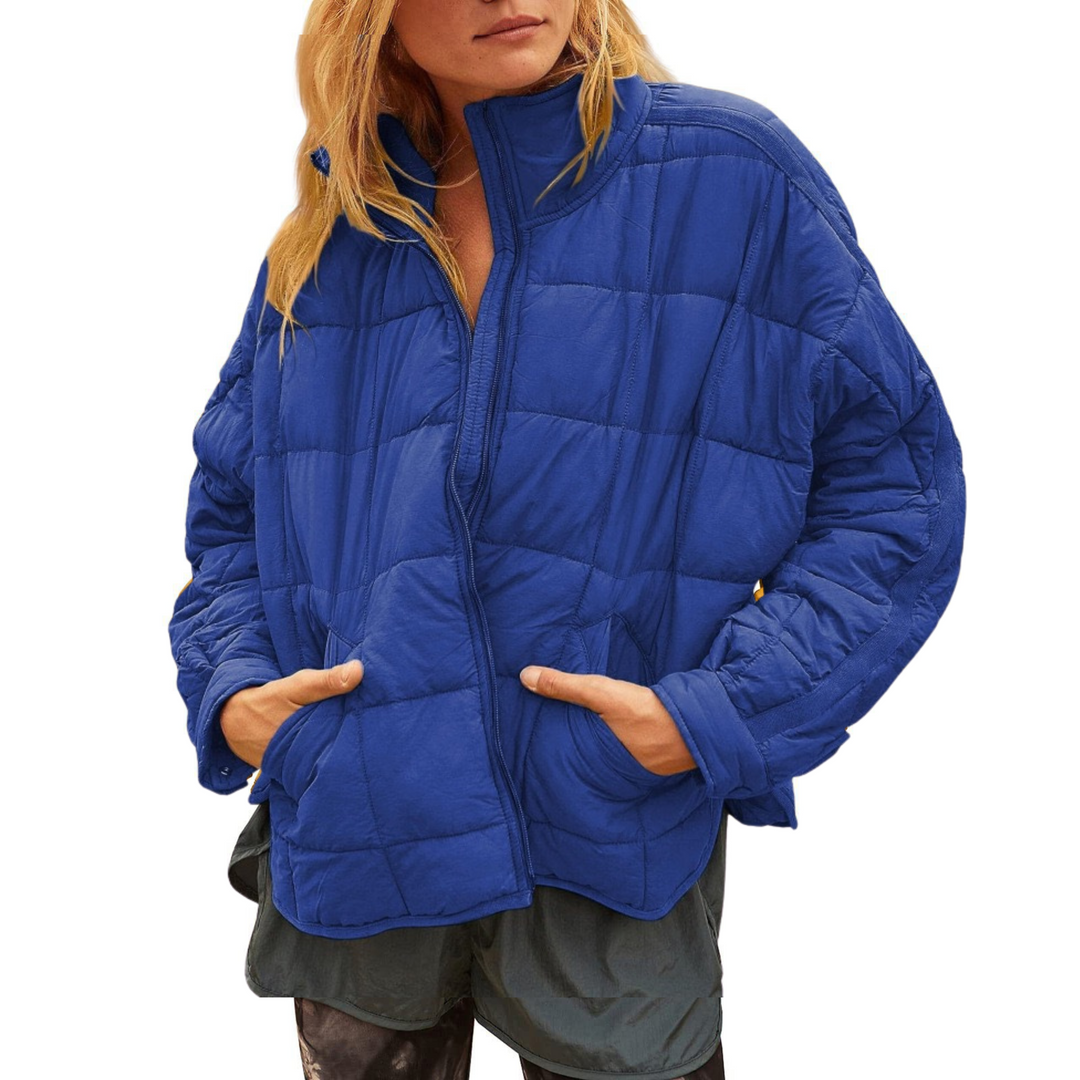 Weldine | Damen Leichte Steppjacke mit Stehkragen - Royal Blue - Image 1