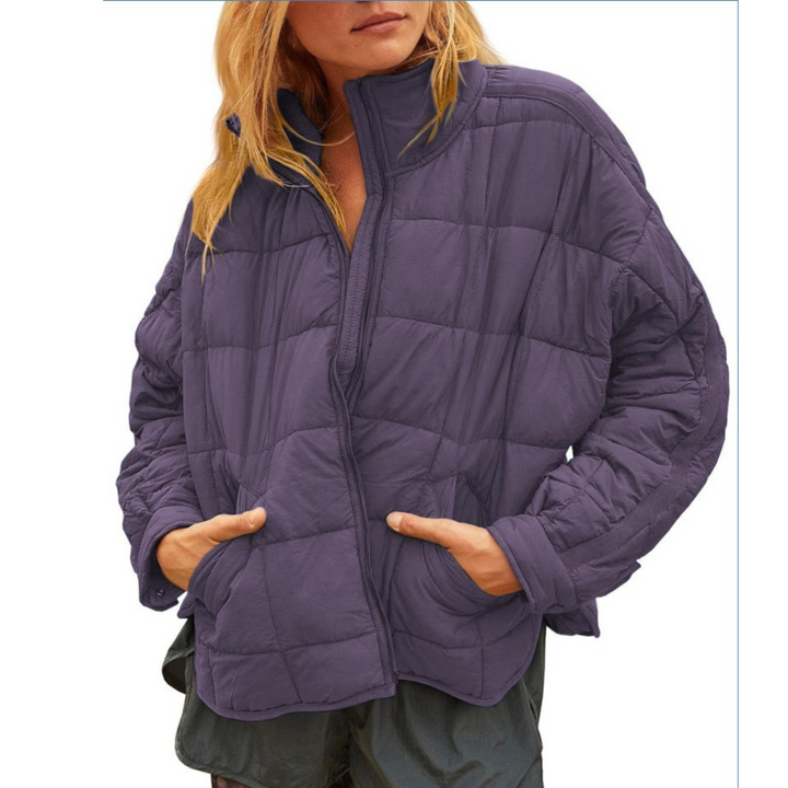 Weldine | Damen Leichte Steppjacke mit Stehkragen - Royal Blue - Image 9