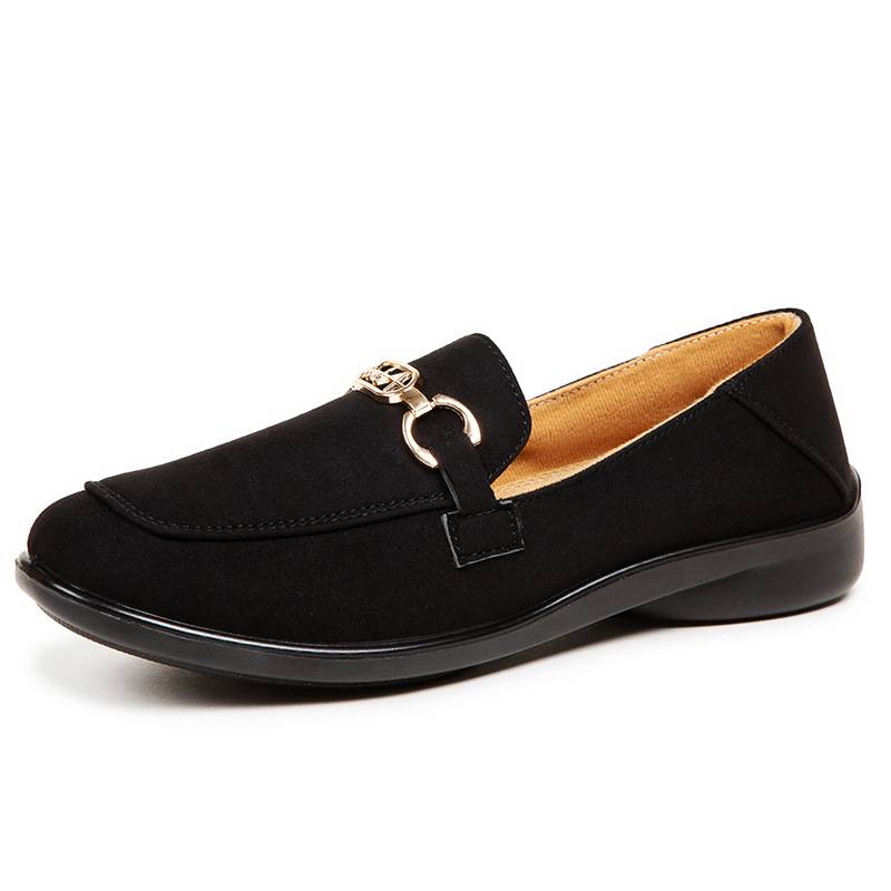 Weldora | Damen Loafer Slipper Flach Marineblau - Navy - Image 3