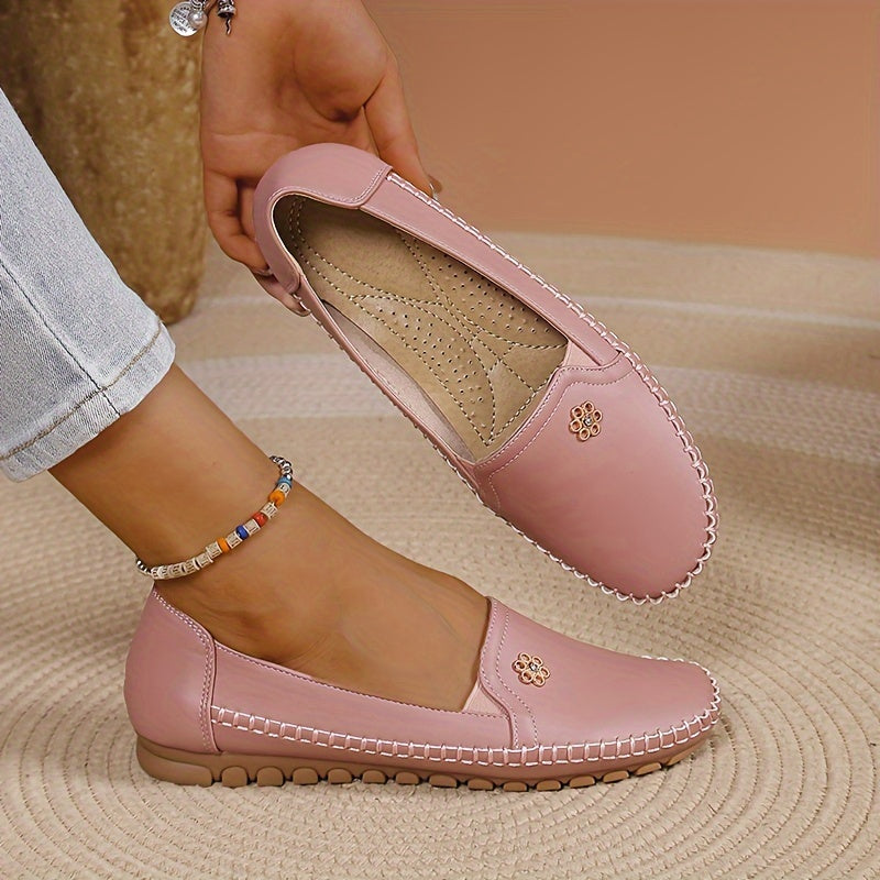 Wencla | Damen Slipper weiche Slip-on Schuhe - Pink - Image 1