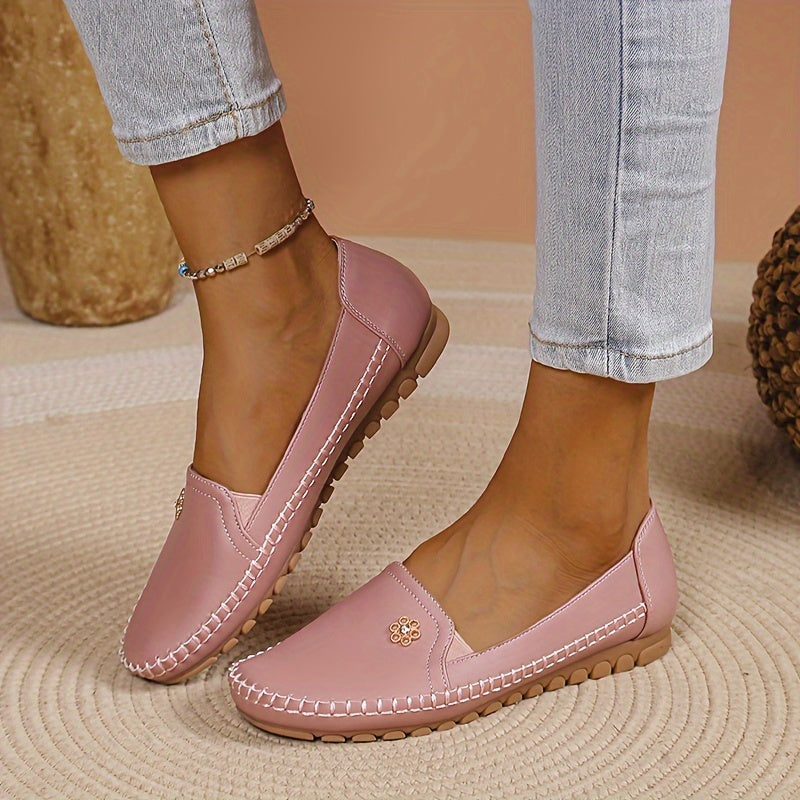 Wencla | Damen Slipper weiche Slip-on Schuhe - Pink - Image 3