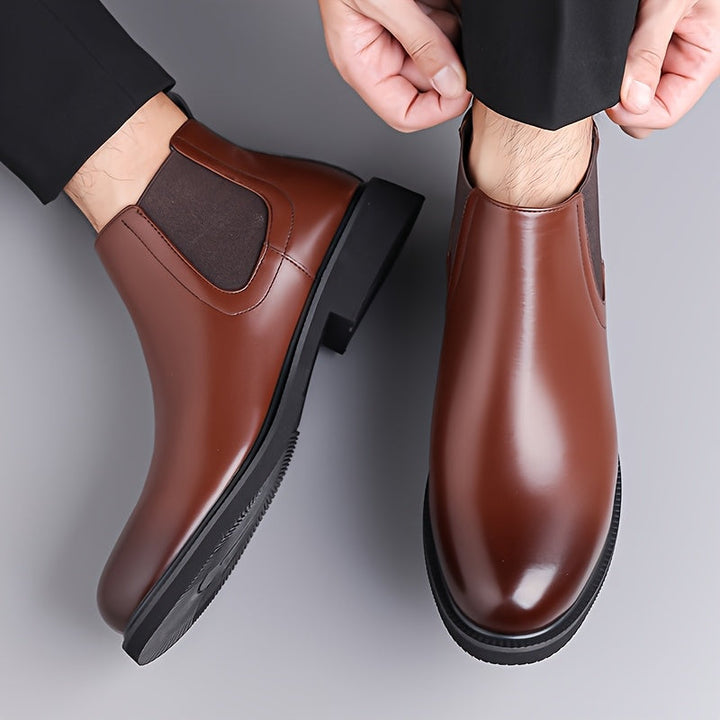 Wendelin | Herren Chelsea Stiefeletten Slip-on - Brown - Image 3