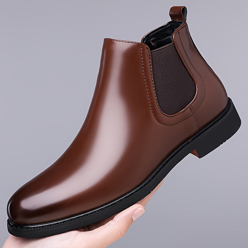 Wendelin | Herren Chelsea Stiefeletten Slip-on - Brown - Image 8