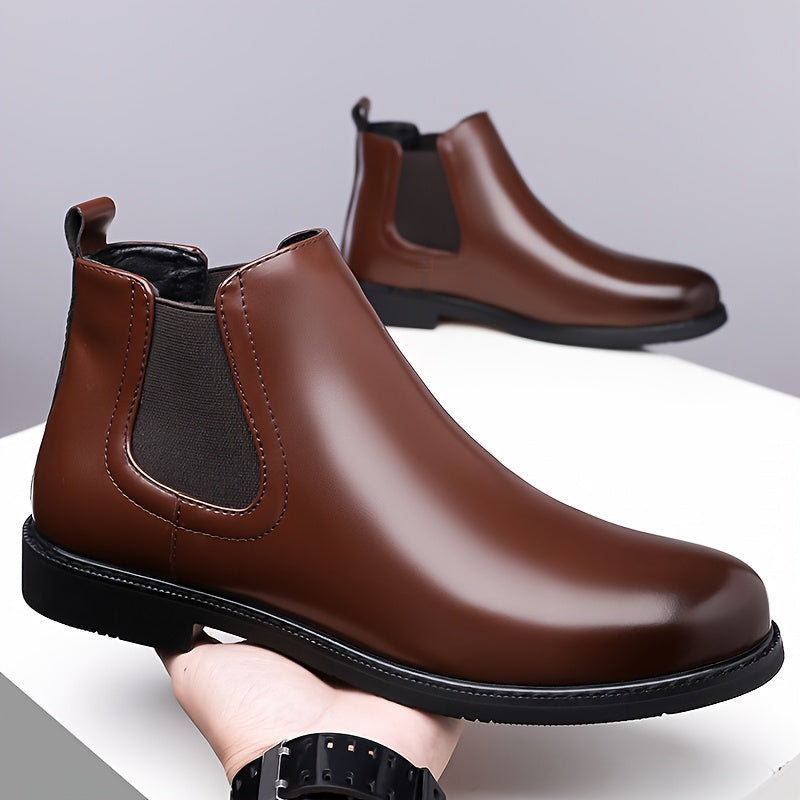 Wendelin | Herren Chelsea Stiefeletten Slip-on - Brown - Image 9