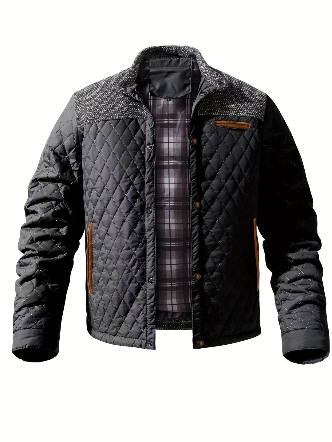 Wendelin | Herren Steppjacke mit Stehkragen - Olive Green - Image 7