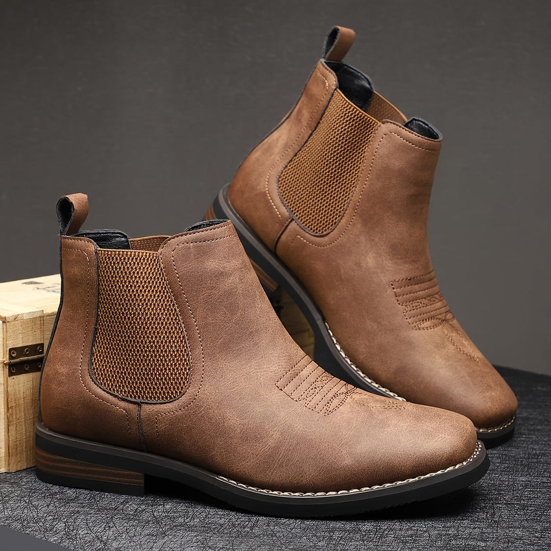 Wendell | Herren Chelsea-Stiefelette Slip-on Boots - Dark Grey - Image 7