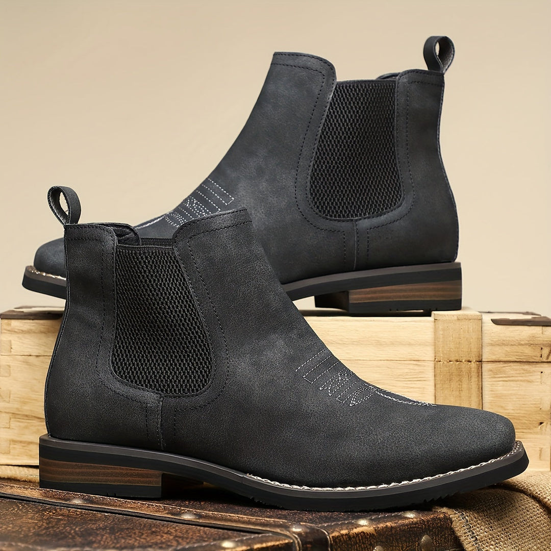 Wendell | Herren Chelsea-Stiefelette Slip-on Boots - Dark Grey - Image 8