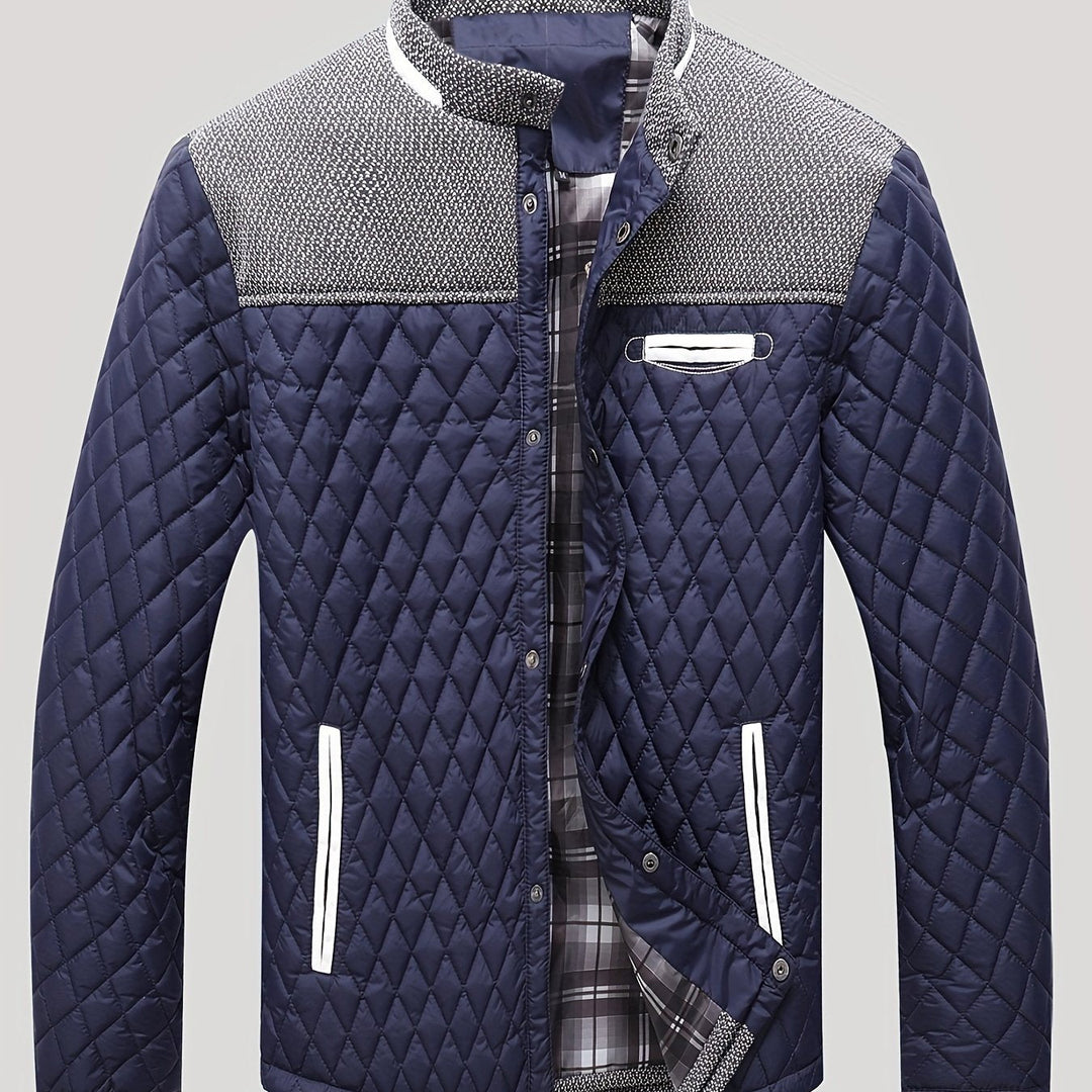 Wendric | Herren Steppjacke mit Stehkragen - Navy - Image 1