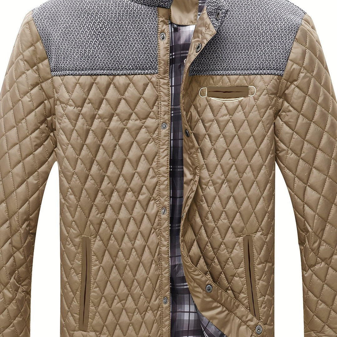 Wendric | Herren Steppjacke mit Stehkragen - Navy - Image 13