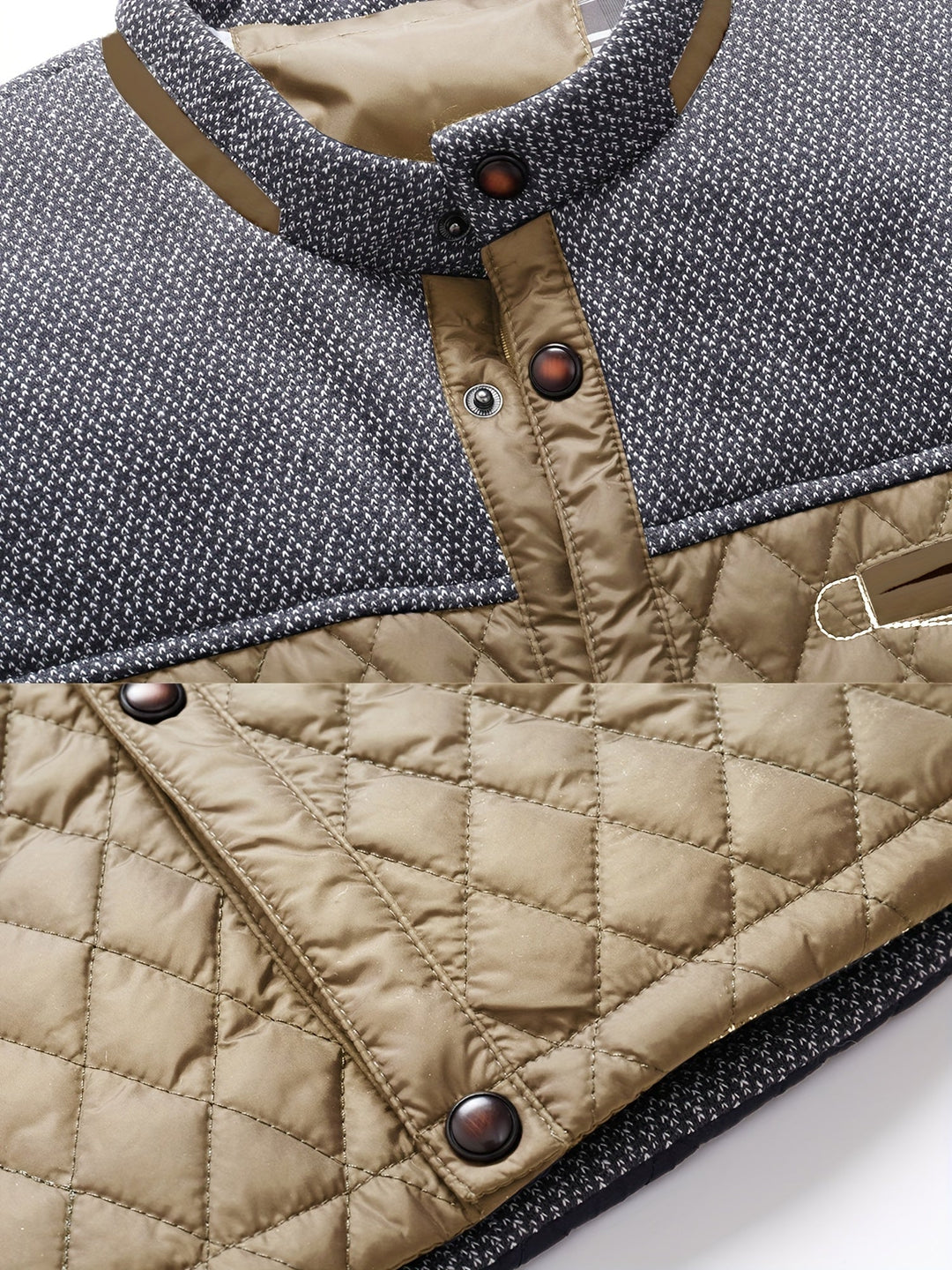 Wendric | Herren Steppjacke mit Stehkragen - Navy - Image 17
