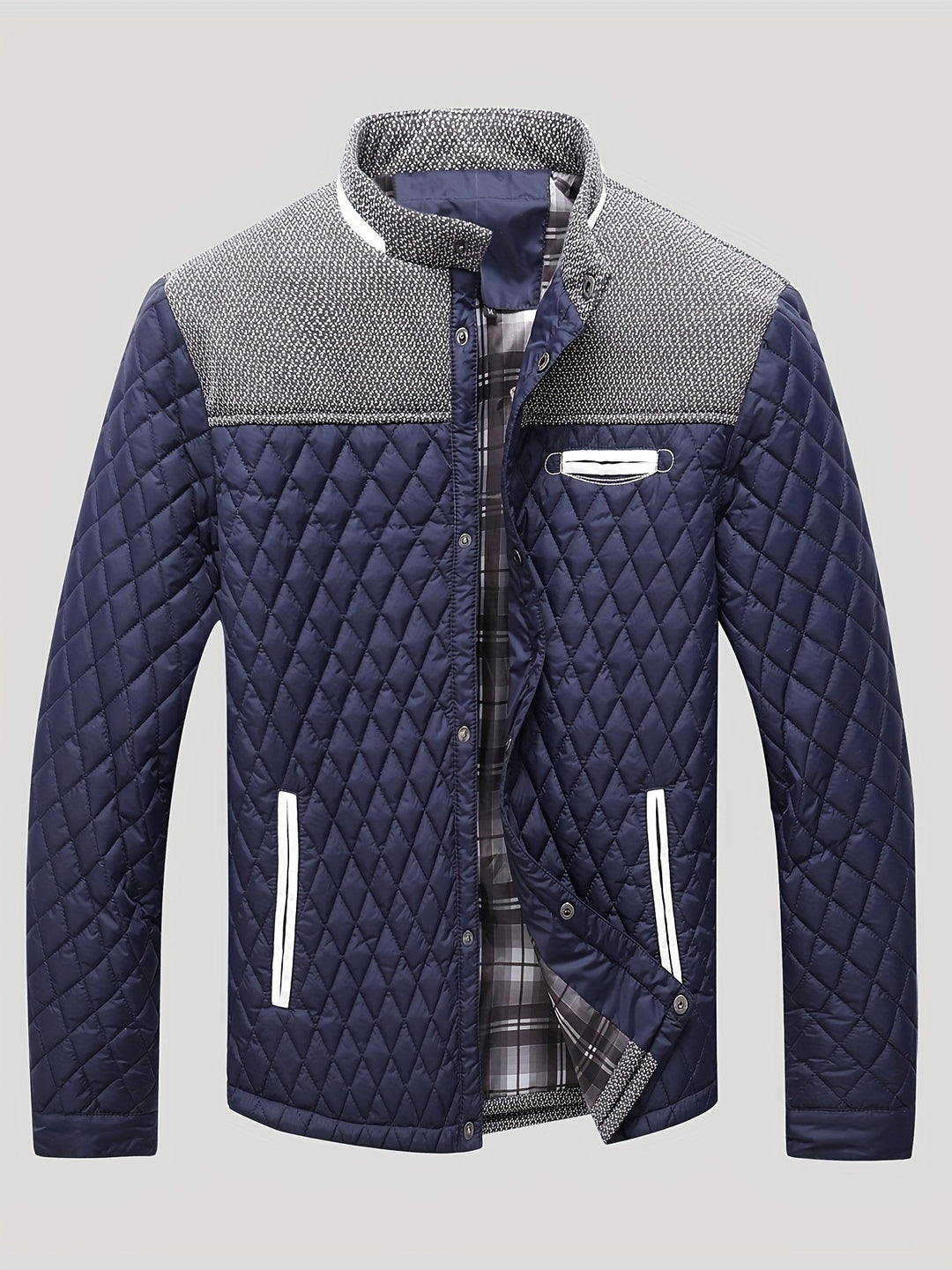 Wendric | Herren Steppjacke mit Stehkragen - Navy - Image 2