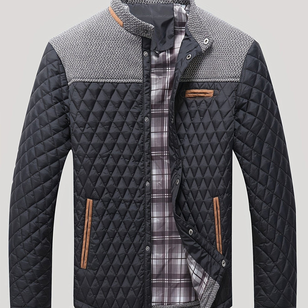 Wendric | Herren Steppjacke mit Stehkragen - Navy - Image 7