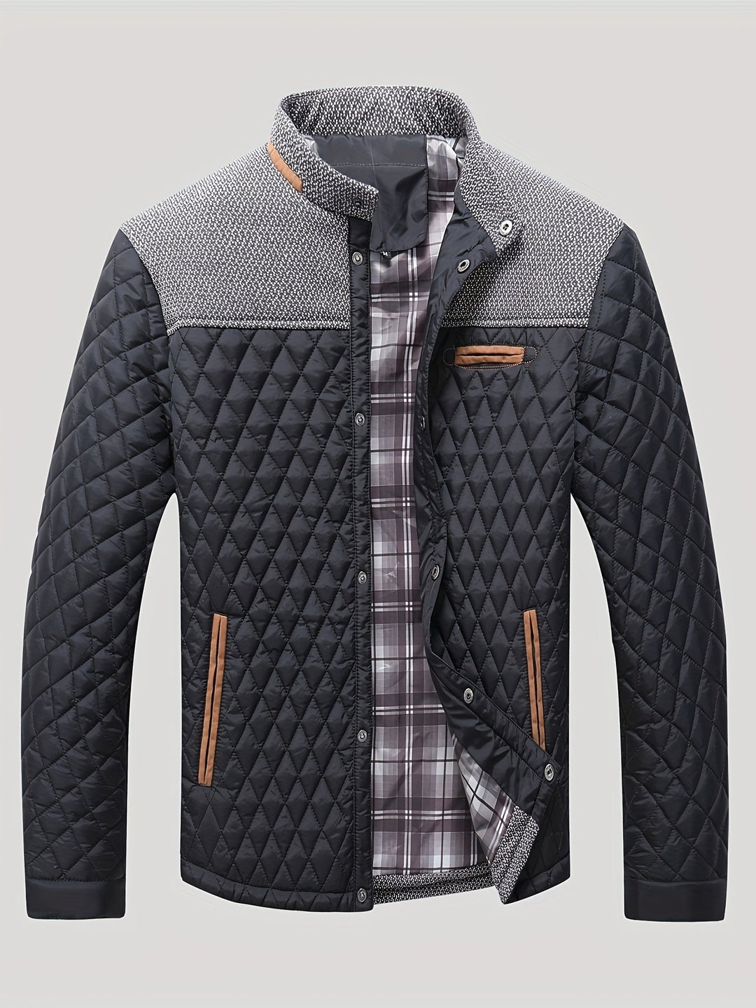 Wendric | Herren Steppjacke mit Stehkragen - Navy - Image 8