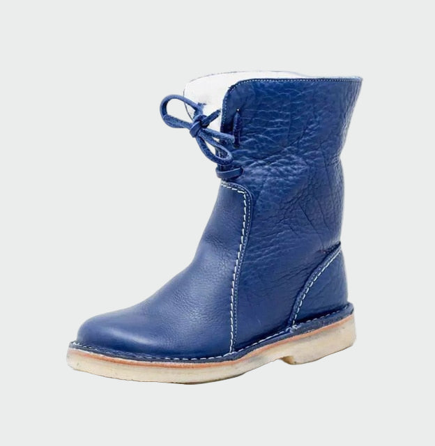 Wiberna | Damen Stiefeletten mit Wollinnenfutter - Beige - Image 7