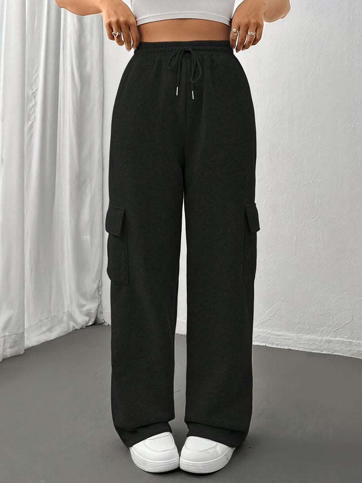 Wibura | Damen Cargo-Jogginghose Relaxed Fit - Light Grey - Image 11