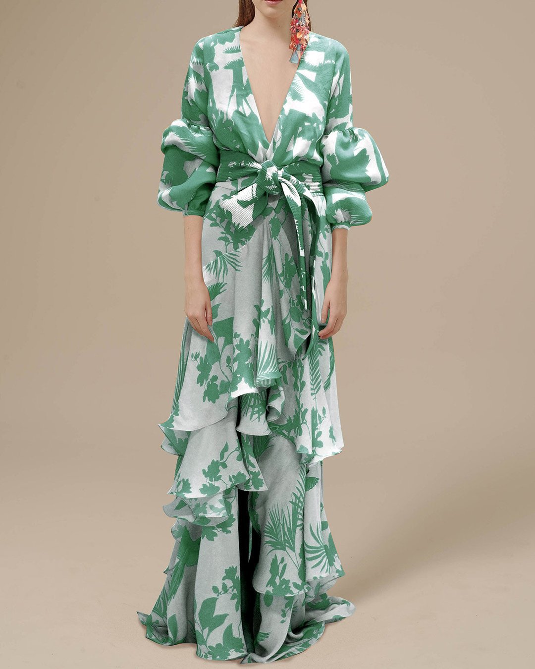 Willa | Damen Blumen Wickelkleid Maxi - Floral - Image 2