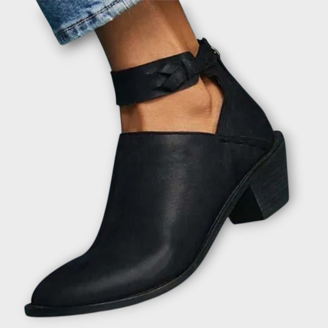 Wiltburg | Damen Stiefeletten mit Blockabsatz - Camel - Image 4