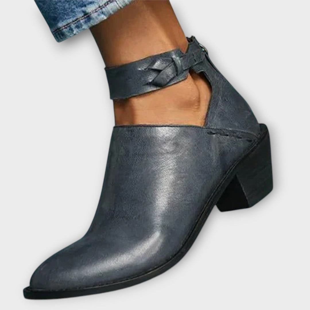 Wiltburg | Damen Stiefeletten mit Blockabsatz - Camel - Image 5