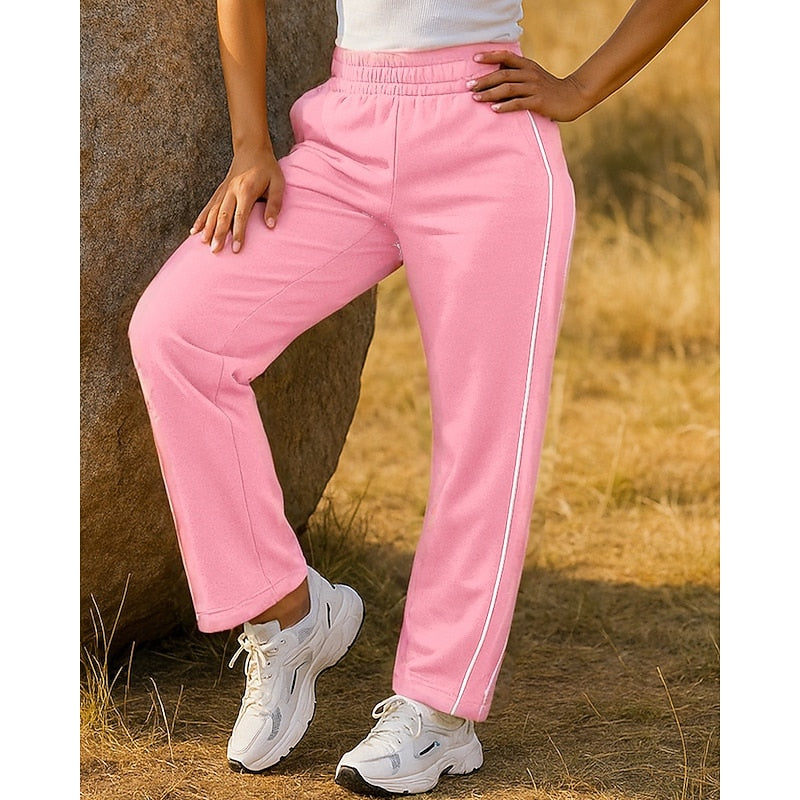 Wiltgard | Damen Jogginghose Seitenstreifen Weiter Schnitt - Burgundy - Image 15