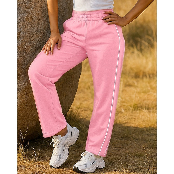 Wiltgard | Damen Jogginghose Seitenstreifen Weiter Schnitt - Burgundy - Image 15