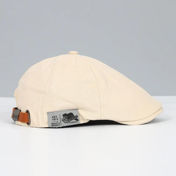 Wolfram | Herren Schiebermütze Klassische Flache Kappe - Beige - Image 1