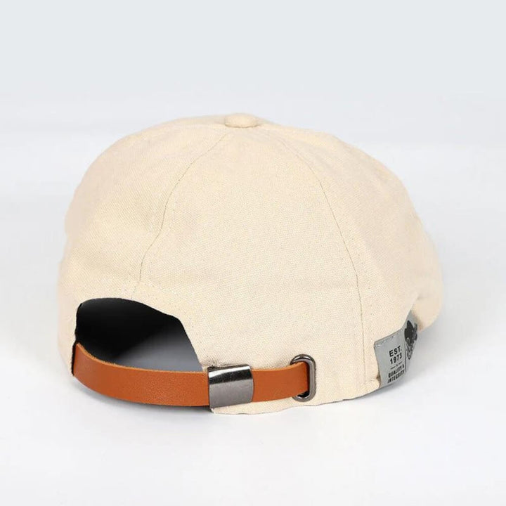 Wolfram | Herren Schiebermütze Klassische Flache Kappe - Beige - Image 3