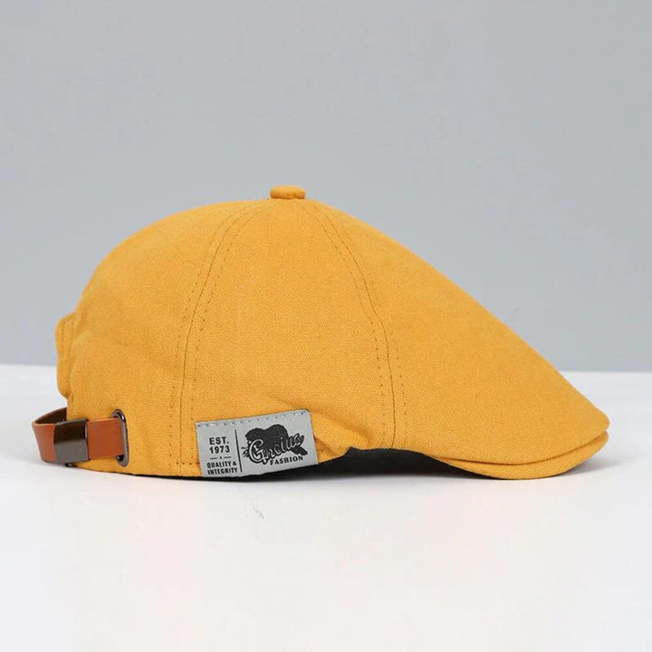 Wolfram | Herren Schiebermütze Klassische Flache Kappe - Beige - Image 7