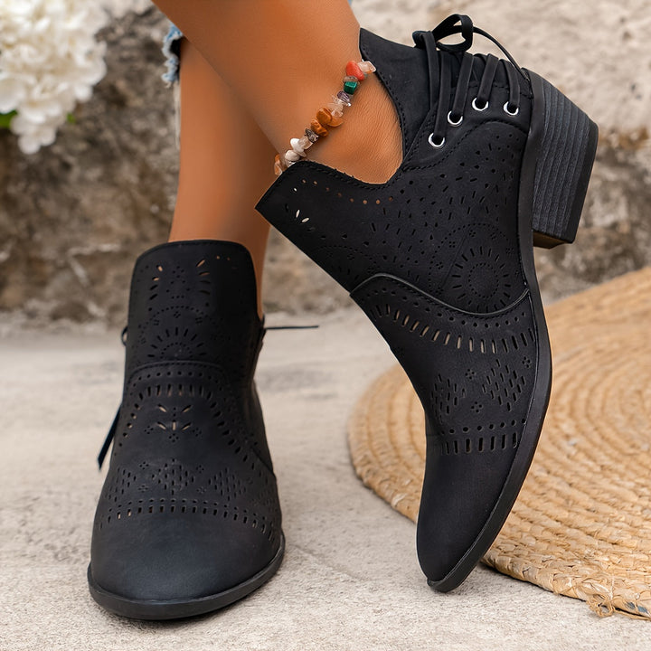 Wulfeke | Damen Stiefeletten mit Cutout-Detail - Sage - Image 16