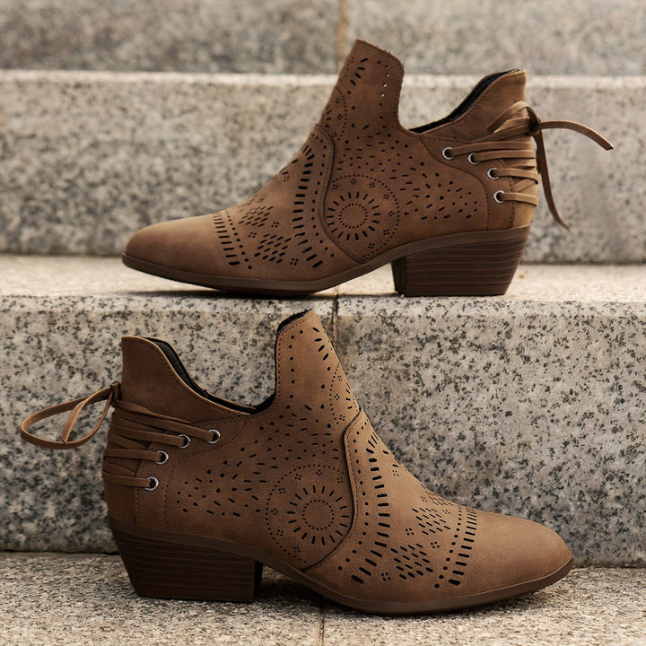 Wulfeke | Damen Stiefeletten mit Cutout-Detail - Sage - Image 5