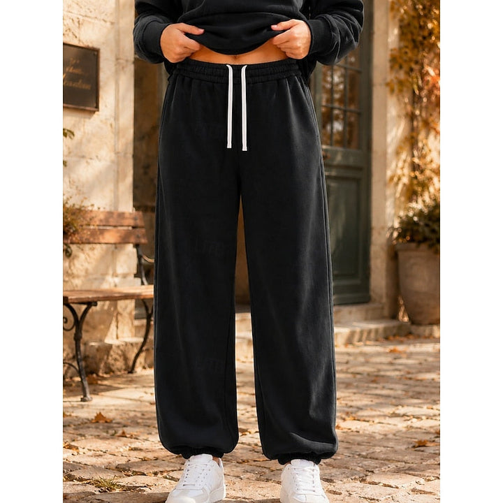 Wulfheda | Damen Jogginghose Relaxed Fit - Taupe - Image 4