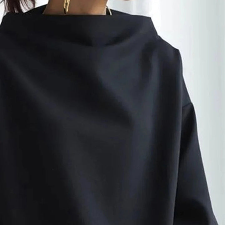 Wulfhei | Damen Oversized Pullover Schwarz - Black - Image 4