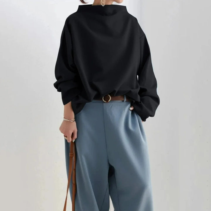Wulfhei | Damen Oversized Pullover Schwarz - Black - Image 5