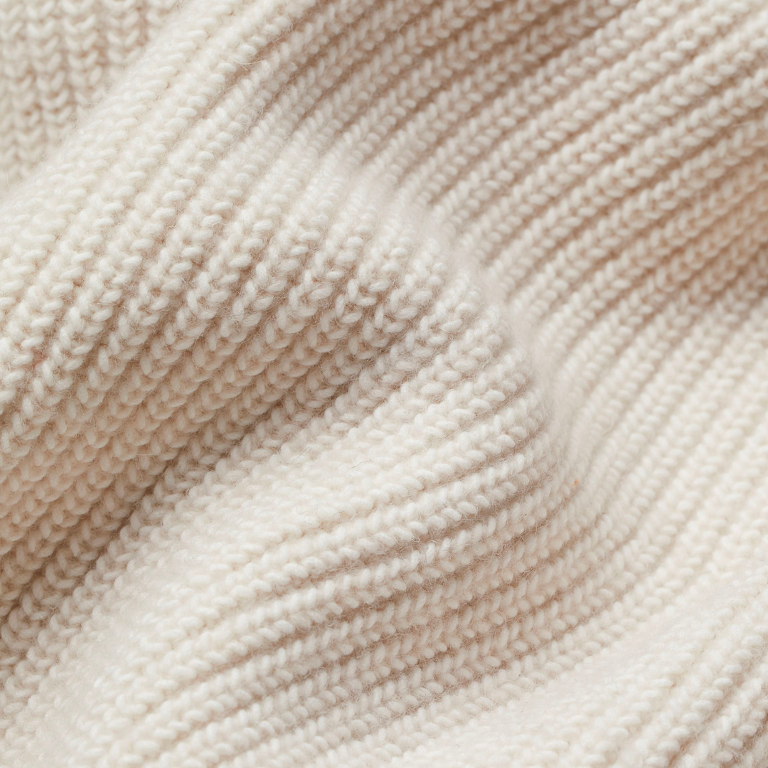 Wulfhild | Damen Oversize Strickjacke mit Taschen - Cream - Image 4