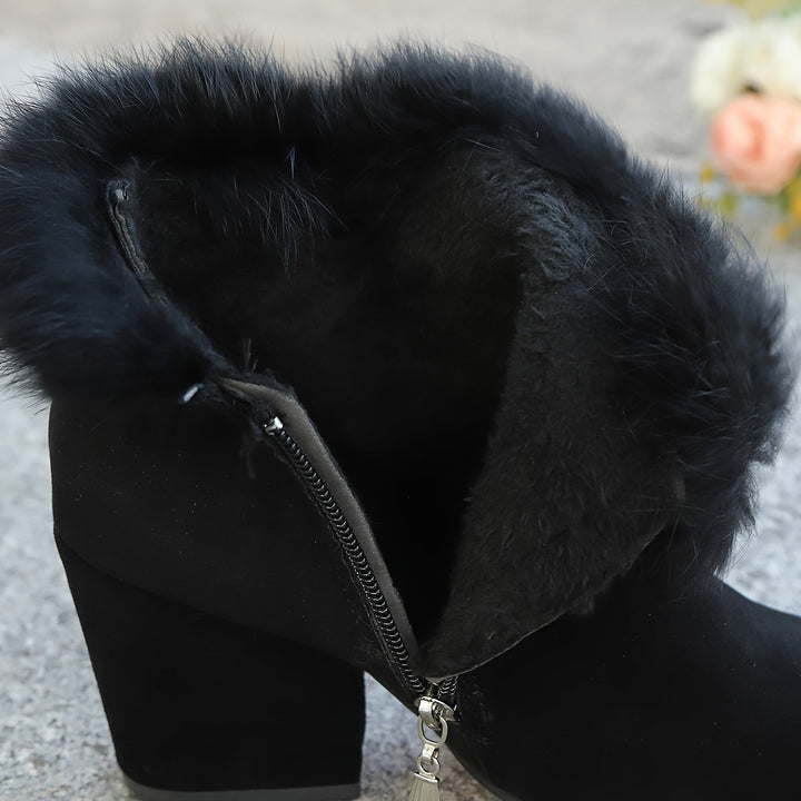 Wulfmara | Damen Stiefeletten mit Blockabsatz - Black - Image 12