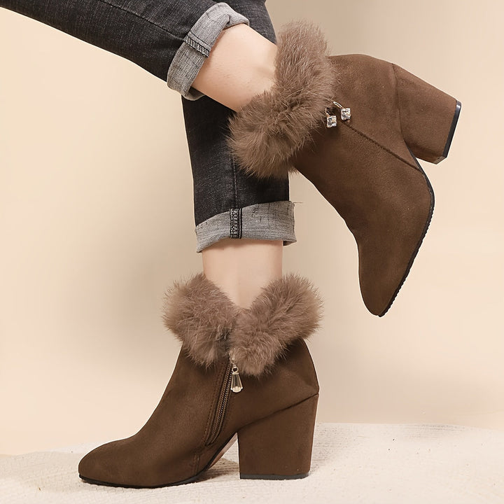 Wulfmara | Damen Stiefeletten mit Blockabsatz - Black - Image 2