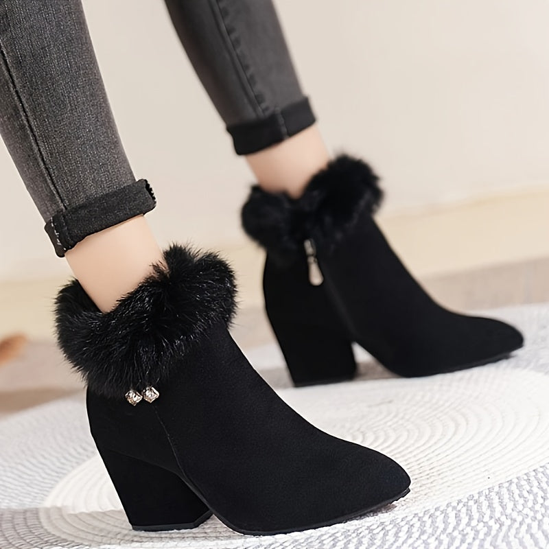 Wulfmara | Damen Stiefeletten mit Blockabsatz - Black - Image 3